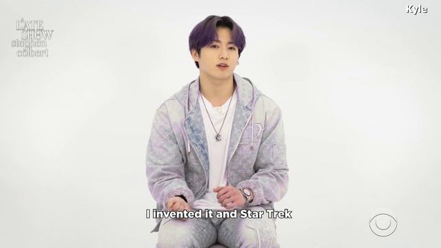 BTS на  A Late Show  со Стивеном Колбертом учат жестам  Butter (1080p)