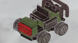 Лего..Собираем из деталей лего. мини машина военная.Лего. Lego