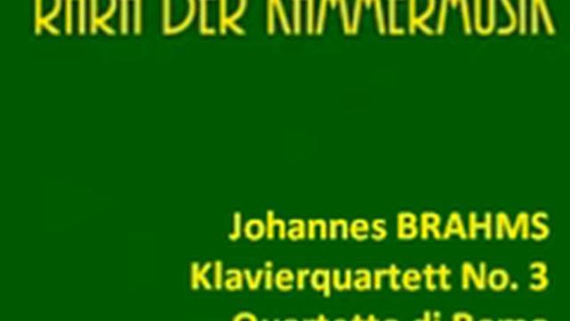 Johannes Brahms Klavierquartett No. 3 c-moll op. 60 смотреть онлайн