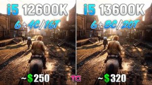 Core i5 12600K vs Core i5 13600K - Test in 10 Games