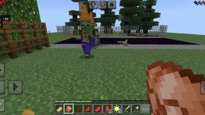 растения против зомби в Майнкрафте