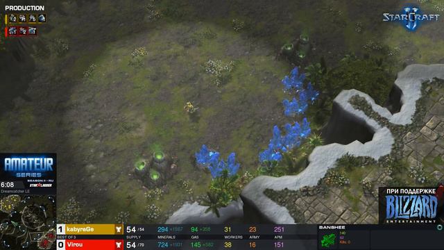 Amateur Series Diamond - Day 2: kaby (R) vs Virou (T) смотреть онлайн