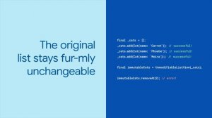 UnmodifiableListView (Technique of the Week)