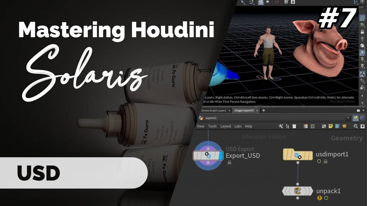 Mastering Houdini Solaris  Part 7  USD
Часть 7 - формат USD