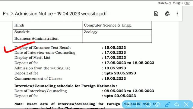 Phd Admission Notification Chaudhary Devi Lal University 2022-23‼️Phd Varti Detailed Video CDLU‼️