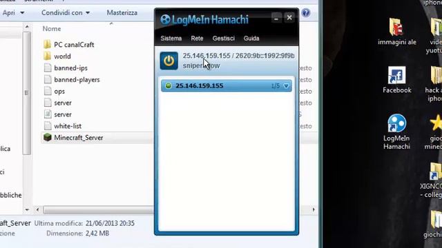 Come giocare online in minecraft..con hamachi.. смотреть онлайн
