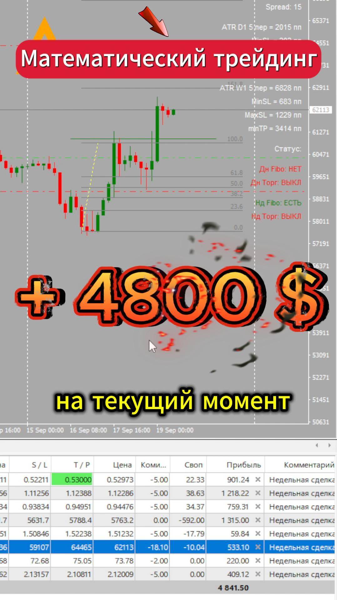 Торговля на рынке Форекс BITCOIN + 4800 $ Разгон депозита