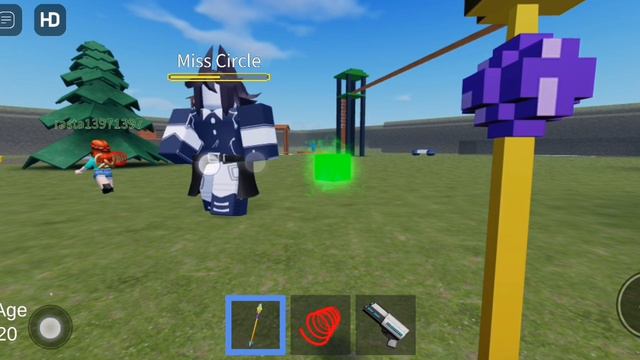 Выживание Мисс Циркуля в Roblox