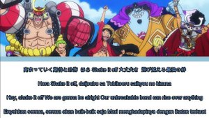 One Piece Opening 23 Lyrics Kanji/Romaji/EN/ID [Da-iCE ~ DREAMIN' ON][Full Song]