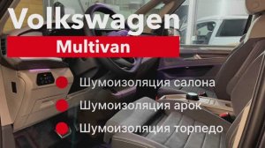Volkswagen Multivan T7 Шумоизоляция салона, арок и торпедо.
