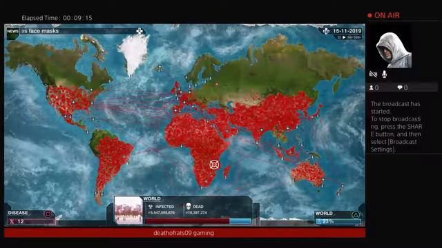 DeathofRats09's Live PS4 Broadcast. Plague Inc Evolved смотреть онлайн