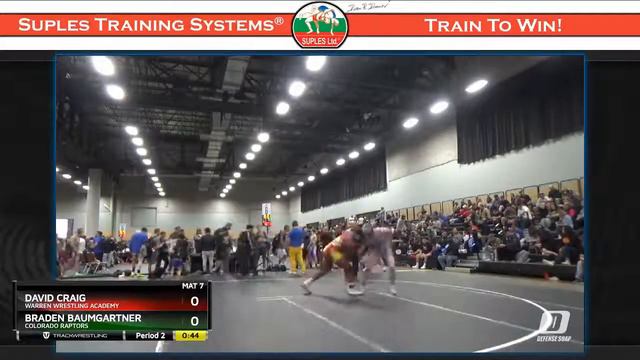 High School (11th - 12th Grade) 182 Braden Baumgartner Colorado Raptors Vs David Craig Warren Wres смотреть онлайн
