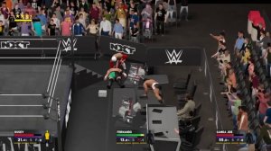 WWE 2K17 Fernando VS Rusev VS Samoa Joe In A Triple Threat Match