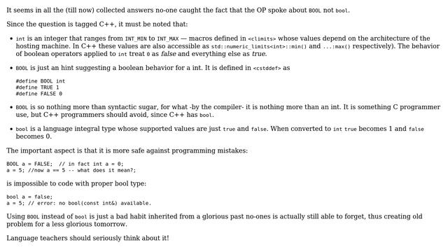 Software Engineering: When should you use bools in C++? (4 Solutions!!)