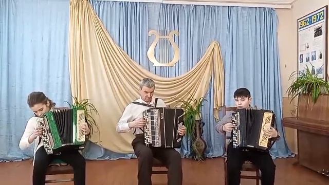 Українська полька "Жартівниця", обр. А. Давиденка. Тріо баяністів, старший викладач Чепурняк С. М. смотреть онлайн