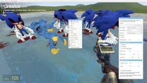 100 SONIC EXE VS 100 SANIC EXE IN GMOD