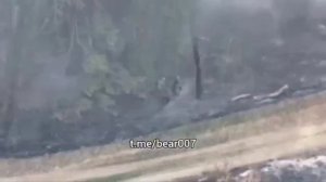 Украинские нацисты горят в Курской области.