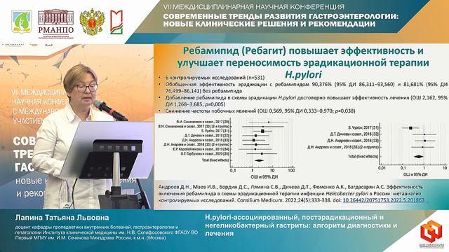 Лапина Татьяна Львовна H.pylori-ассоциированный, постэрадикационный и негеликобактерный гастриты- ал