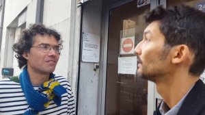 Tractage et rencontre avec un parent d'élève du lycée Chabrières (Oullins)