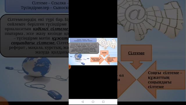 6 сынып. Информатика. Мәтіндік құжатпен жұмыс. Сілтемелер. Тортаева А. Ж