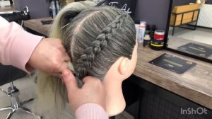 Ters saç örgüsü /  reverse braid