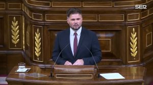 Intervención de Gabriel Rufián (ERC) y las réplicas de Pedro Sánchez