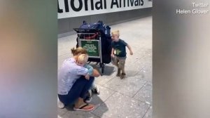 Helen Glover given an emotional homecoming welcome by her children