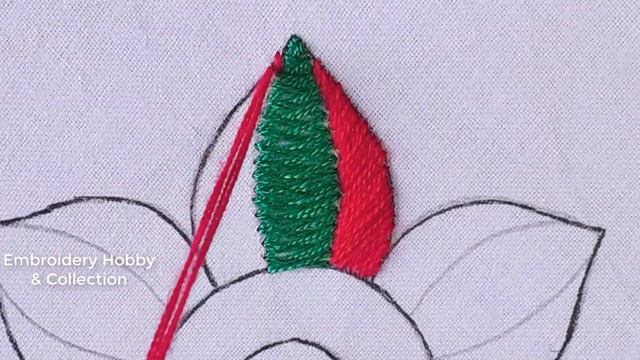 Hobby cross and basic stitches flower design hand embroidery tutorial , modern flower needle work
