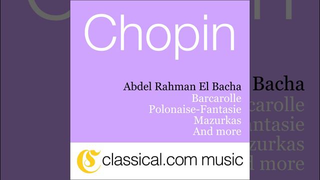 3 Mazurkas*, Op. 59 - No. 3 in F sharp minor смотреть онлайн