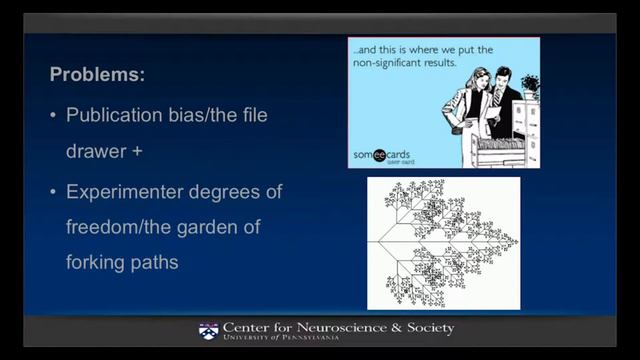 "Neurosciencce Methods Update: Replicability Crisis in Neuroscience," Joe Kable, PhD