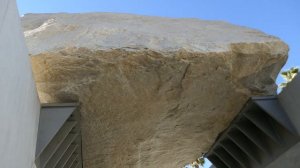 Levitated Mass Rock LACMA Los Angeles California USA February 2022 Kylie Minogue Two Feet