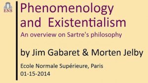 Phenomenology and existentialism, Jim Gabaret & Morten Jelby