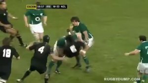 Cian Healey big hit on Jerome Kaino