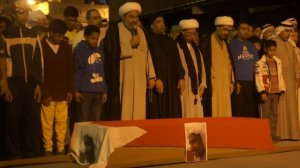 Prayer over the body of the martyr Ali Issa Abdullah .. 06/02/2012.MTS