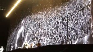 Larry Mullen Cam "We believe in you Larry Mullen Jr!" #U2TheJoshuaTree2017