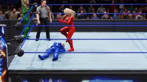 WWE 2K20 Tag Team Cassie Cage & Sonya Blade Vs Scarlett Bordeaux & Kelly Kelly