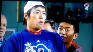 Koji Uehara MVP interview after ALCS 2013 win.  REDSOX!