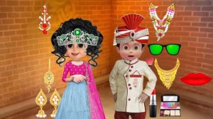 Vir the robot boy ki saddi emli dulhan ke Funny mekeup comedy video