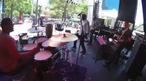 Michael "Mike" Piolet drum solo w Leon Foster Thomas (conga) @ 2017 Jacksonville Jazz Festival.