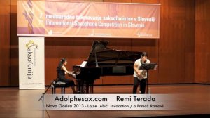 Remi Terada - Nova Gorica 2013 - Lojze Lebič: Invocation / à Primož Ramovš