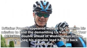 La vuelta setback for chris froome as vincenzo nibali cuts briton's lead