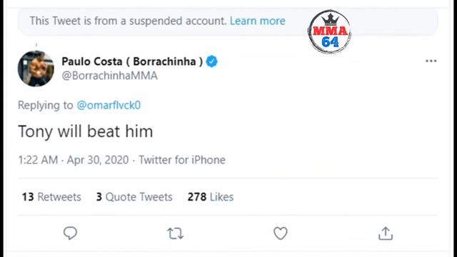 Paolo Costa Dont Believe khabib Nurmagomedov can win?