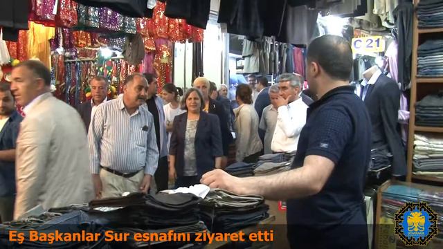 Eş Başkanlar Sur esnafını ziyaret etti - 23 05 2016
