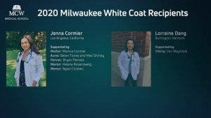 MCW 2020 Milwaukee White Coat Ceremony