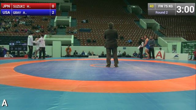 75 kg - Adeline Maria GRAY (USA) df. Hiroe SUZUKI (JPN), 4-1 смотреть онлайн