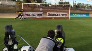 Felipe Rodriguez entrenando con dos maquinas SideKick