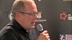 01.05.2022 Marc Schmedt im Interview nach dem Spiel gg. die Füchse Berlin