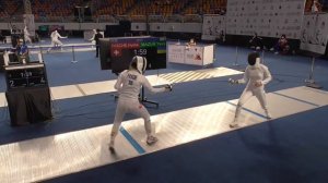 2021 223 Junior T32 08 F E Individual Cairo EGY WCH YELLOW MAZUR  UKR  vs PASCHE  SUI