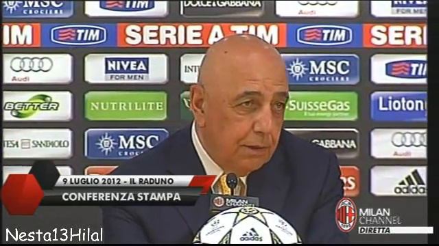 Conferenza Stampa Di Galliani, Allegri and Capitano Ambrosini - Part 2 - 9-7-2012 смотреть онлайн