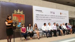 Gobernador de chiapas mexico rutilio escandon cadenas en la Campaña de Sensibilización y Prevención